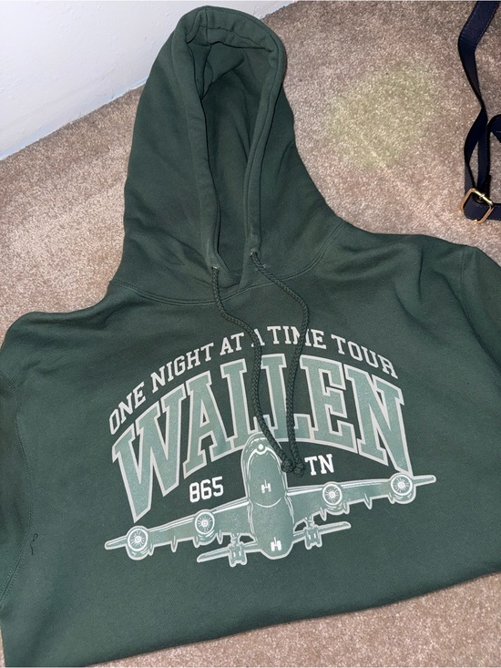Morgan Wallen Tops - Morgan Wallen One Night At A Time Tour Green Hoodie